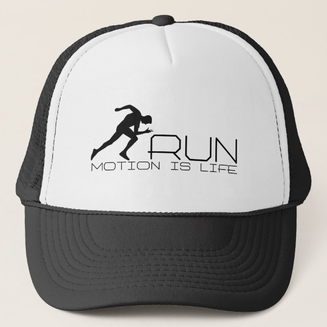 Running man trucker hat (Front)