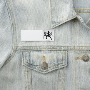 Running Marathon Competitive Sport Name Tag