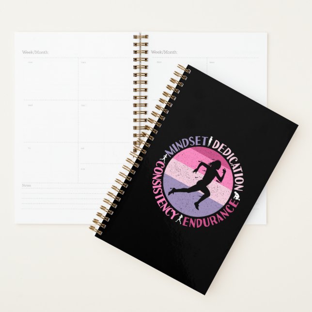 Running Mindset - Girly Runner Endurance Quote Planner (Display)