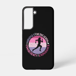 Running Mindset - Girly Runner Endurance Quote Samsung Galaxy Case