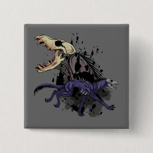 Running Monster 15 Cm Square Badge