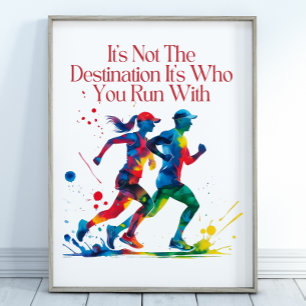 Running Motivation Poster, Perfect Gift for Runner Poster
