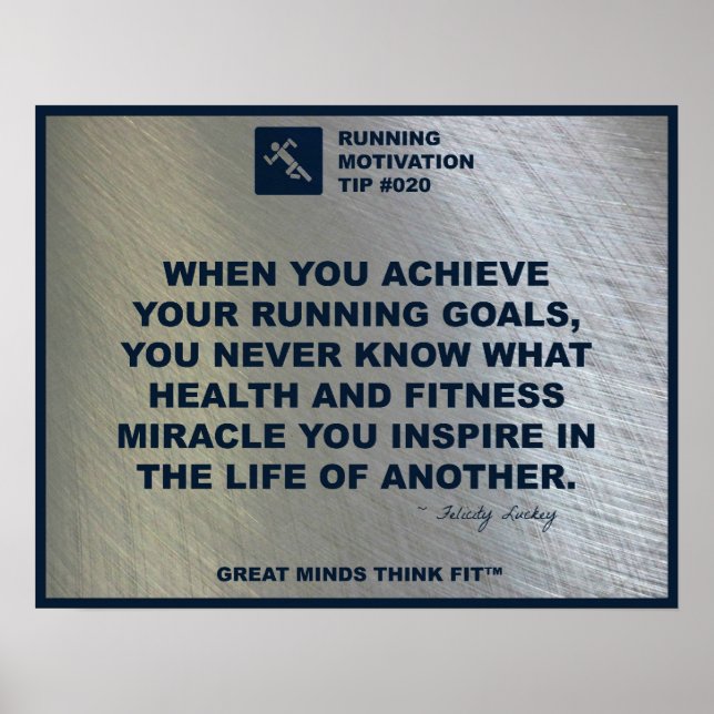 Running Motivation Tip #020 Poster (Front)