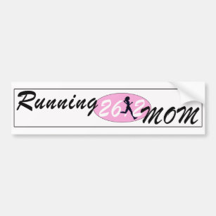 Running Mum 26.2 Bumper Sticker