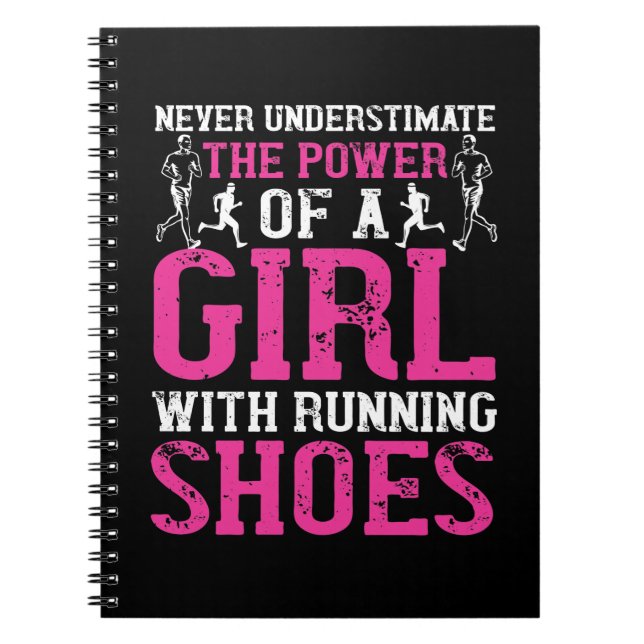 Running - Never underestimate champion Notebook (Front)