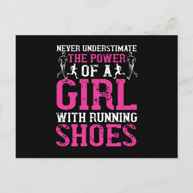 Running - Never underestimate champion Postcard (Front)