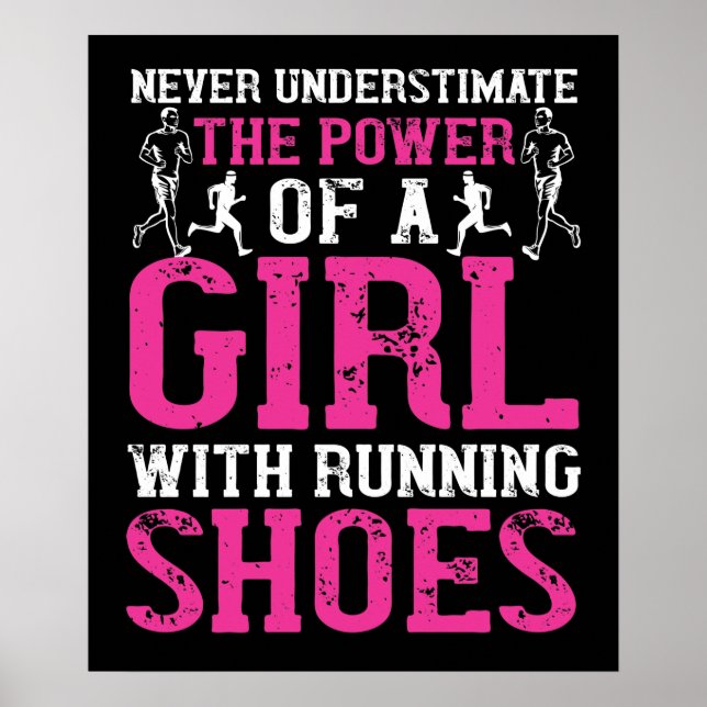 Running - Never underestimate champion Poster (Front)