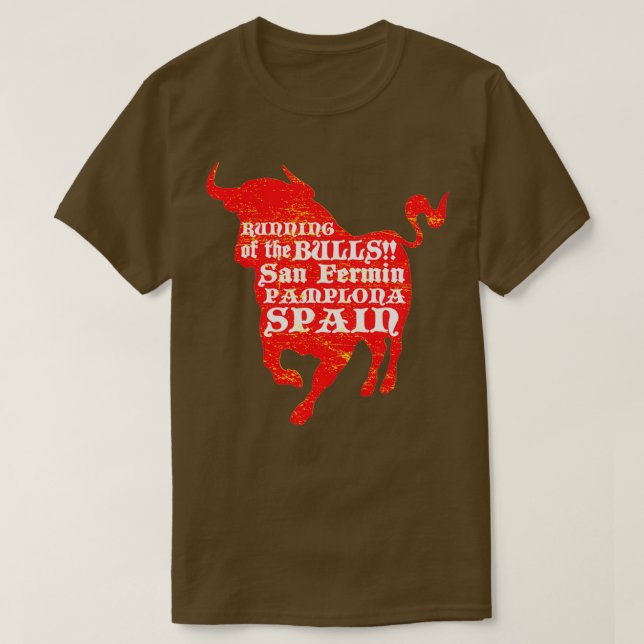 Running of the Bulls T-Shirt (Design Front)