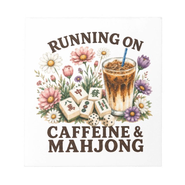 Running on Caffeine & Mahjong Notepad (Front)