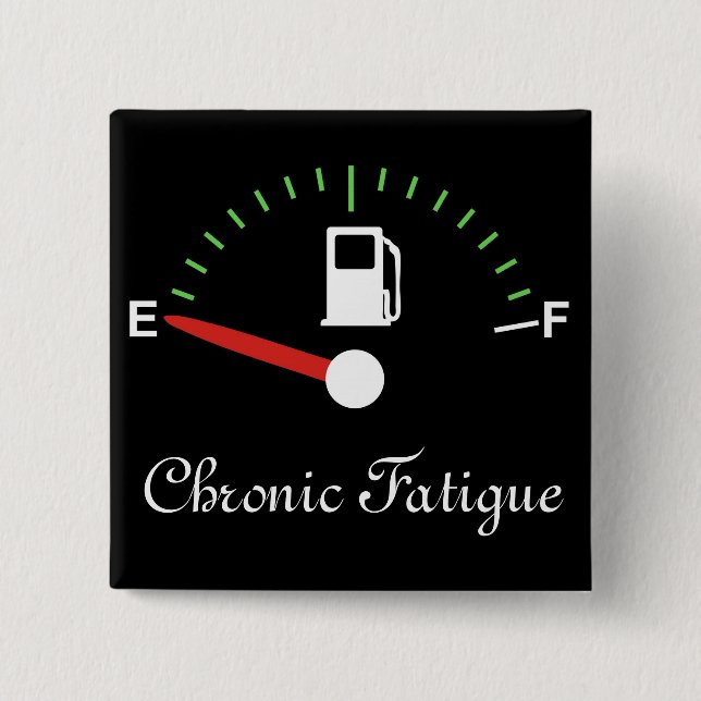 Running on Empty 15 Cm Square Badge (Front)