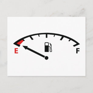 Running On Empty Postcard