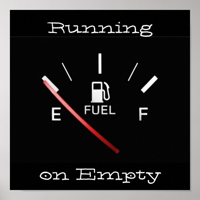 Running on Empty Poster (Front)