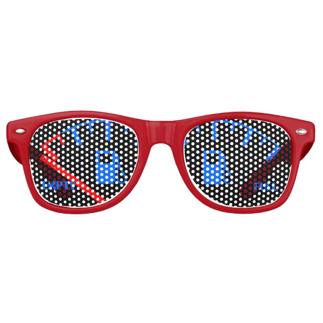 Running On Empty Retro Sunglasses (Front)