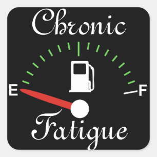 Running on Empty Square Sticker
