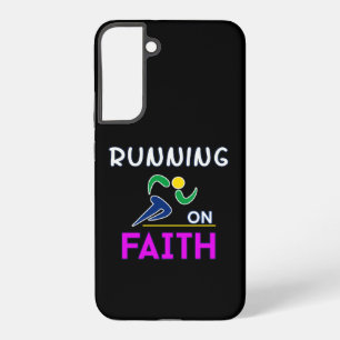 Running on Faith Christian Runner Samsung Galaxy Case