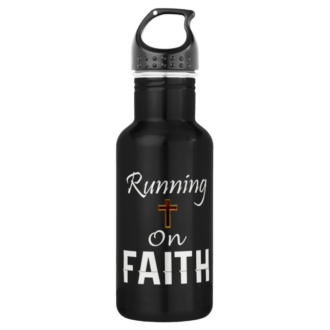 Running on Faith Runner 532 Ml Water Bottle (Front)