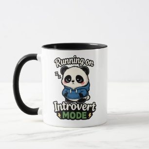Running on Introvert Mode Panda Mug