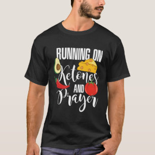 Running On Ketones And Prayer Jesus Christian Keto T-Shirt