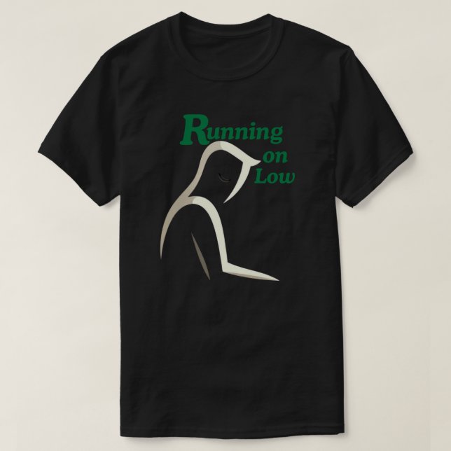 Running on Low Human Silhouette – Calm Low Energy  T-Shirt (Design Front)