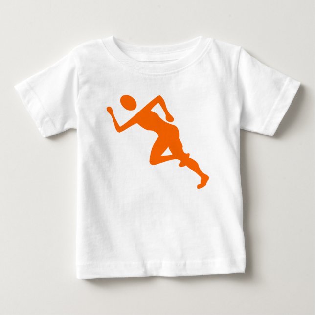 Running - Orange Baby T-Shirt (Front)