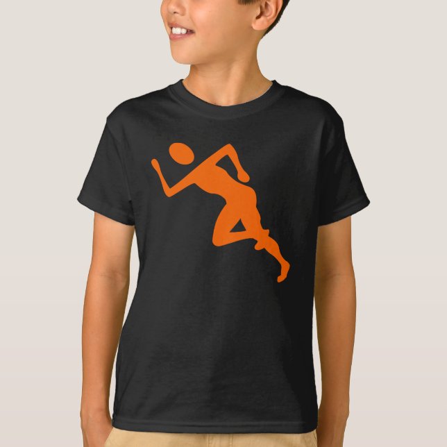 Running - Orange T-Shirt (Front)