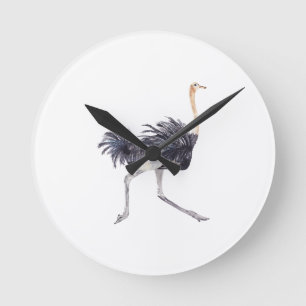Running Ostrich Clock