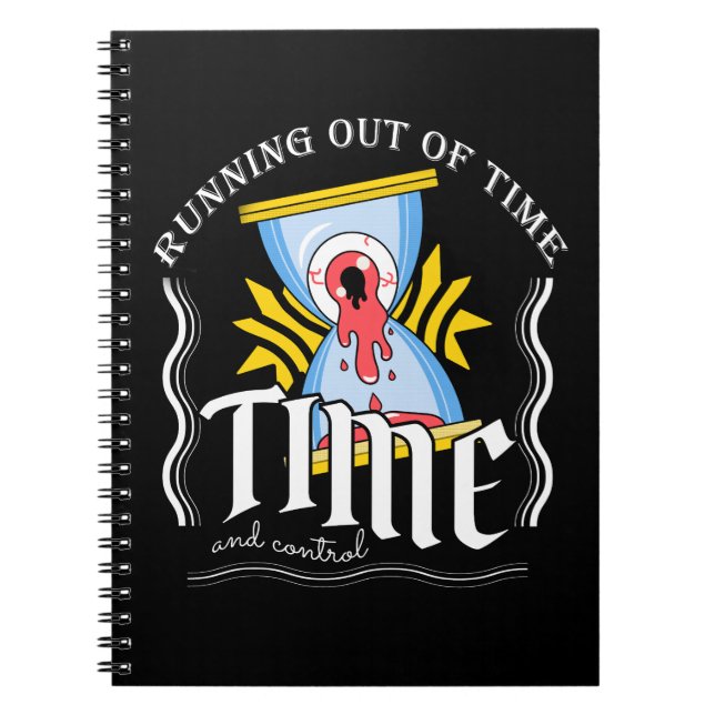 Running out of time , streetwear illustration notebook (Front)