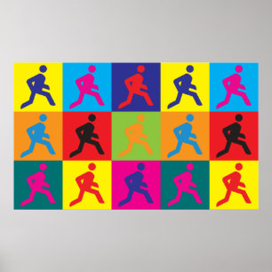 Running Pop Art Poster