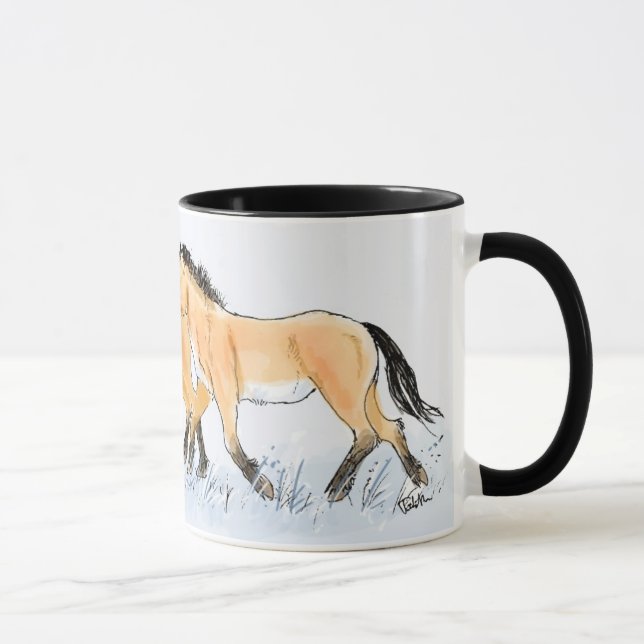 Running Przewalski's Horses Mug (Right)