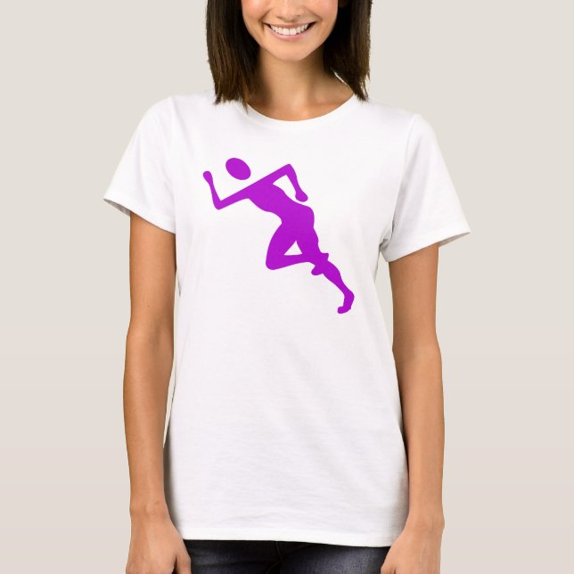 Running - Purple T-Shirt (Front)