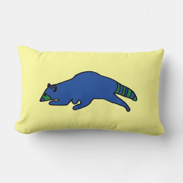 Running Racoon pillow (Front)