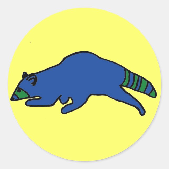 Running Racoon sticker (Front)