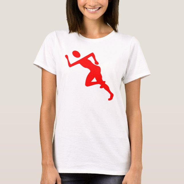 Running - Red T-Shirt (Front)