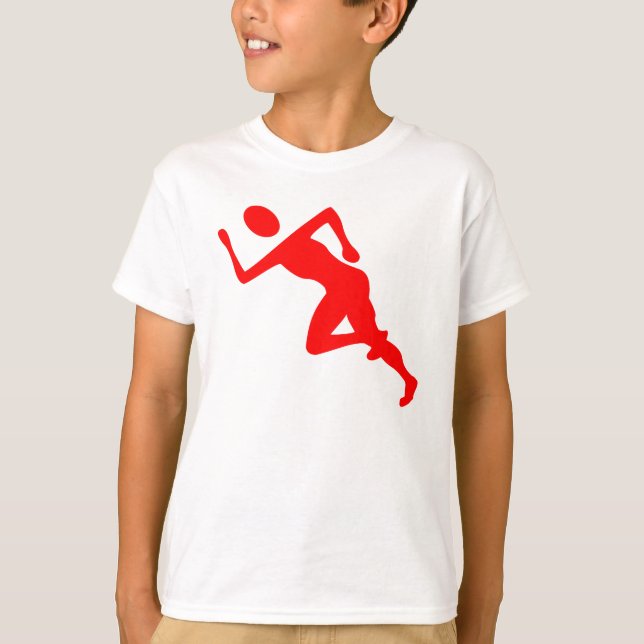 Running - Red T-Shirt (Front)