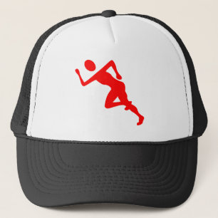 Running - Red Trucker Hat