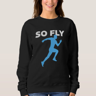 Running Retro Sprint Runner Track Field Coach Moti Sweatshirt