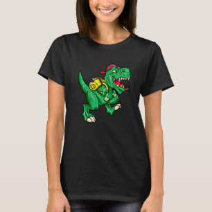 Running Rex Dinosaur Halloween Back To School Teac T-Shirt