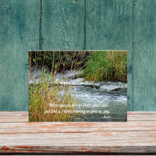 Running River Rumi Poetry Verse Photo Block