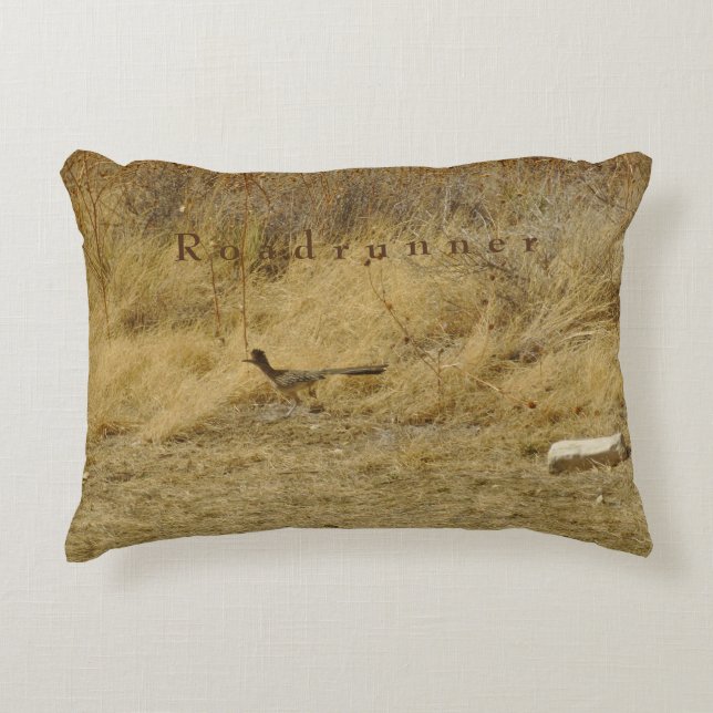 Running Roadrunner  Decorative Cushion (Front)