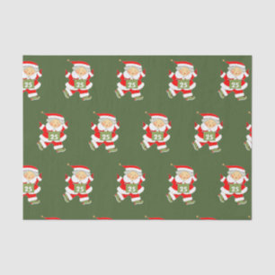 Running Runner Christmas Holiday Tissue Paper