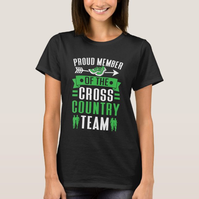 Running Runner Cross Country Team T-Shirt (Front)