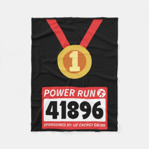 Running Runner Half Marathon Halloween Costume 1 Fleece Blanket