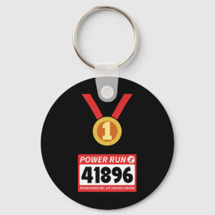 Running Runner Half Marathon Halloween Costume Key Ring