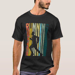 Running Runner Half Marathon Vintage Retro Running T-Shirt
