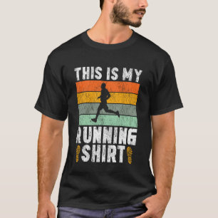 Running Runner Half Marathon Vintage Retro This is T-Shirt