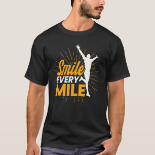 Running Runner Half Marathon Vintage Smile Every M T-Shirt