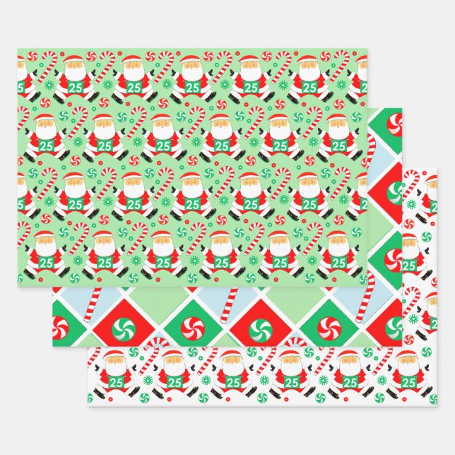 Running Runner Holiday Gift Wrapping Paper (Set)