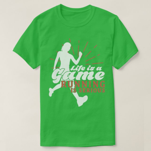 Running Runner Quote  T-Shirt (Design Front)