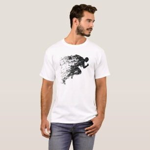 Running Runner Silhouette Graphic Men's T-Shirt