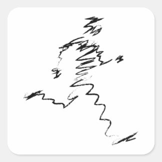 Running, Runners, Triathletes Square Sticker